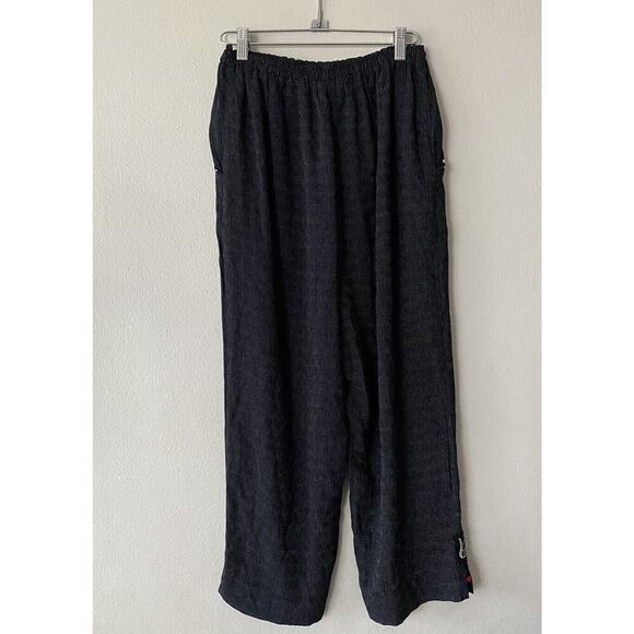 KD Spring Size Small Polka Dot Print Cat Crop Pants Rayon Blend Pull On Retro - Picture 2 of 7